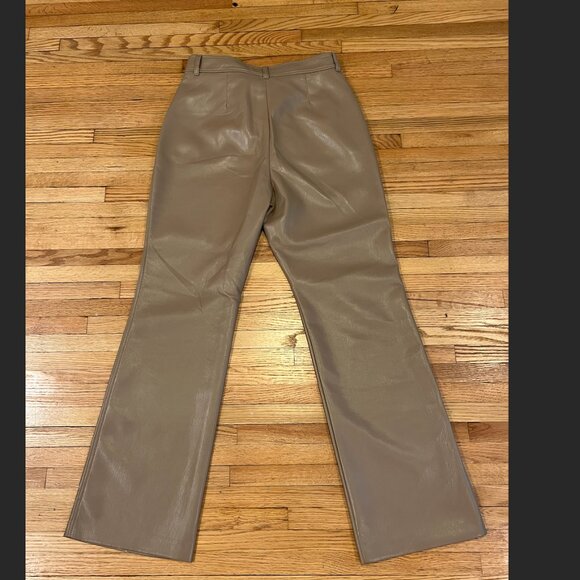 Artizia Babaton Publish Pant (Gold Camel, Size 10, Vegan Leather) - Picture 9 of 10